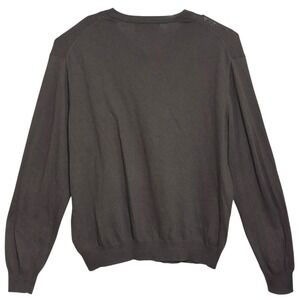 Sebastian Cooper Sweater‎ Men Brown Cashmere Blend V-Neck Knit Dark Academia XL